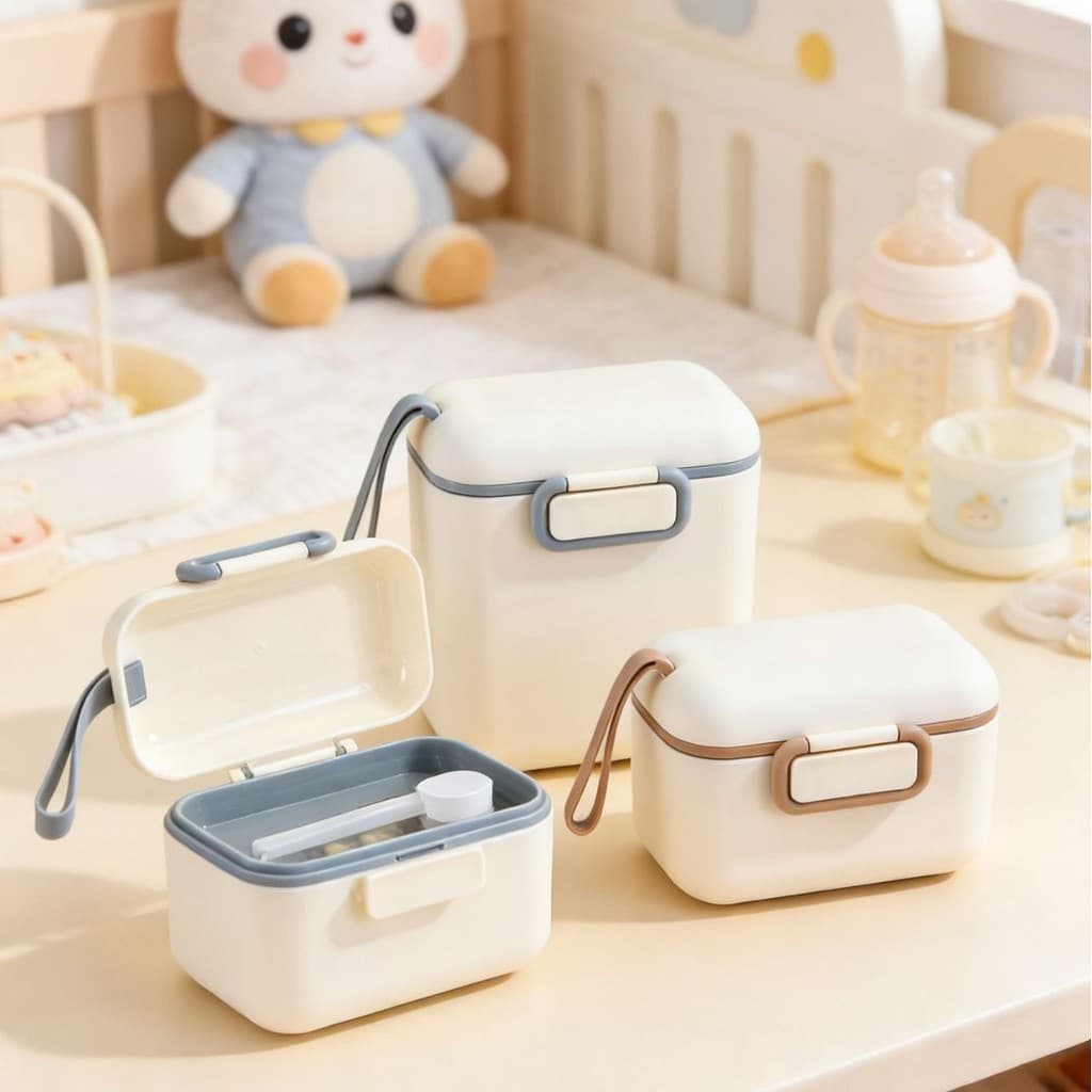 Nova caixa dispensadora de fórmula infantil portátil para viagens, recipiente de fórmula de grande capacidade, caixa de