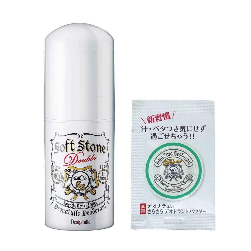 [Exclusivo Amazon.co.jp] [Quase medicamento] Desodorante antitranspirante em bastão Deonatulle Soft Stone W para axil...