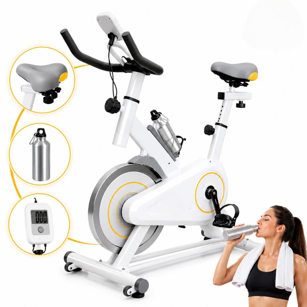 Bicicleta Ergométrica Bike Spinning Academia Bike Fitness Volante 16kg 10kg Treino Emagrecimento