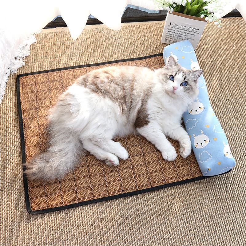 Tapete de seda gelada para animais de estimação Tapete de sensação de resfriamento para cães e gatos de verão
