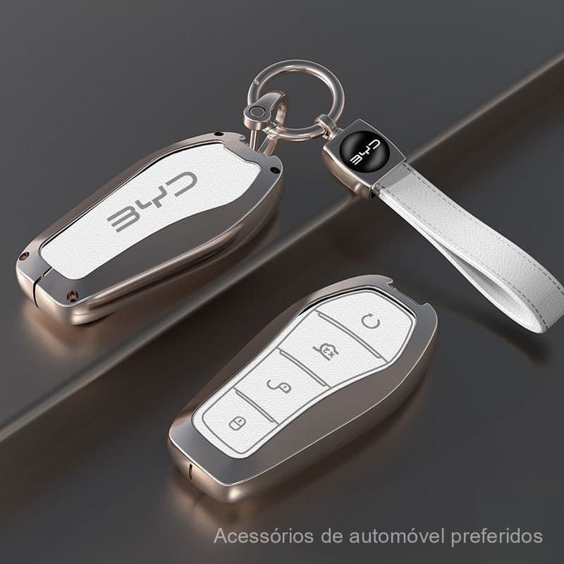 Porta-chaves de carro em liga de zinco BYD para ATTO 3/DOLPHIN/BYD DOLPHIN MINI/SEAL/SEALION 7 KOKV