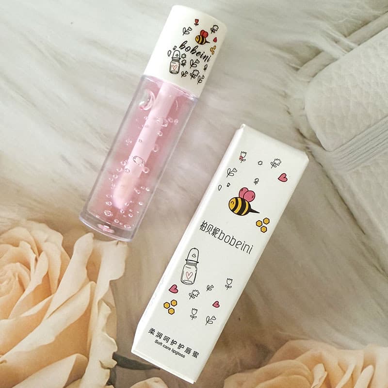 Bobeini bobeini Soft Care Lip Gloss Água Gloss Espelho Lip Gloss Anti-secagem Hidratante Hidratante Labial