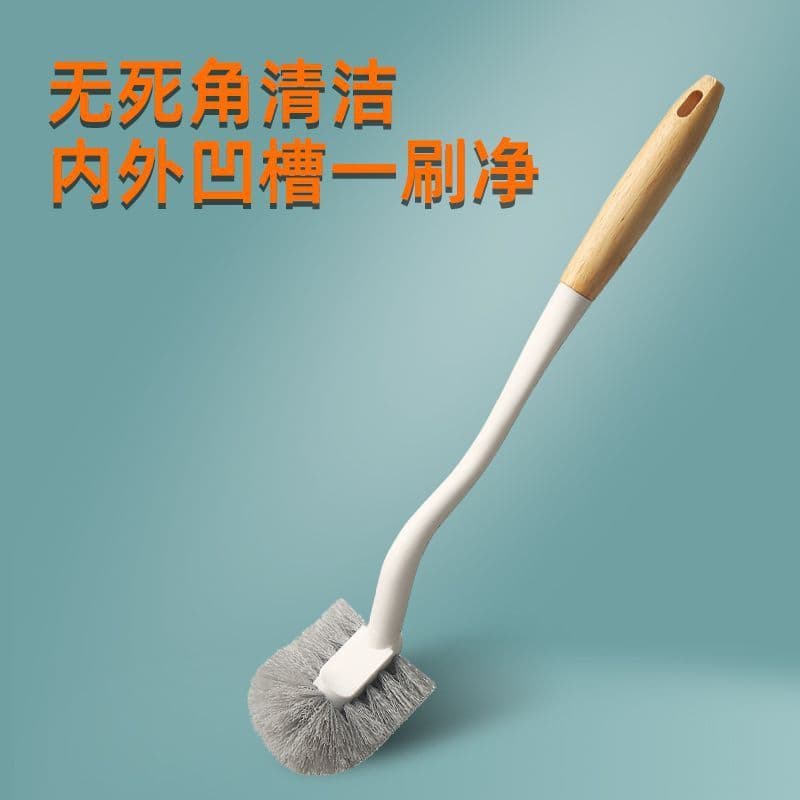 Escova de limpeza para uso doméstico, escova para cantos e fendas de difícil acesso, escova de limpeza com cabo longo pa