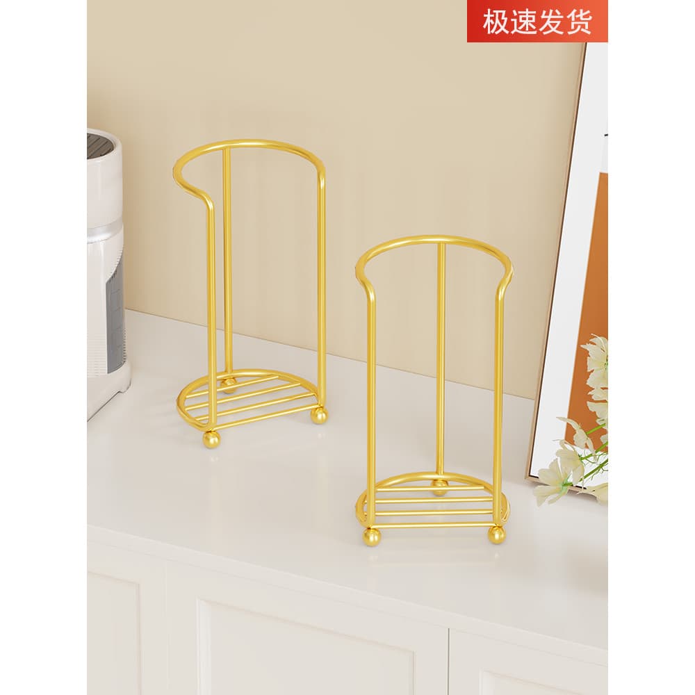 Removedor de copo descartável criativo suporte de copo de mesa bancada luz luxo suporte de copo de papel Rack de armazen