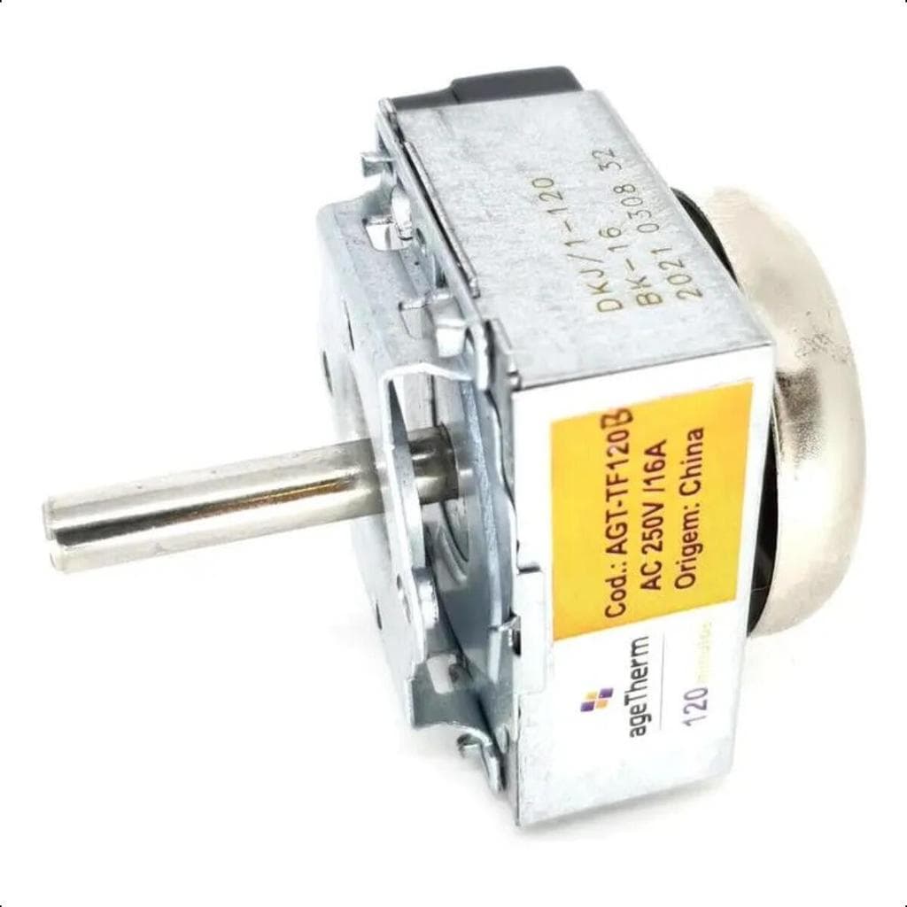 TIMER SONORO 120 MIN CONTADOS SEM BOTAO MEIA LUA FORNO 250V-16A HASTE LONGA