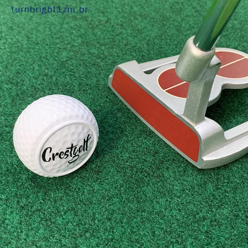 Nobleflyingzm 1 Pçs Bolas De Treinamento De Golfe Plana Forma Bola Duas Camadas Condução Prática Para Swing Putter BR