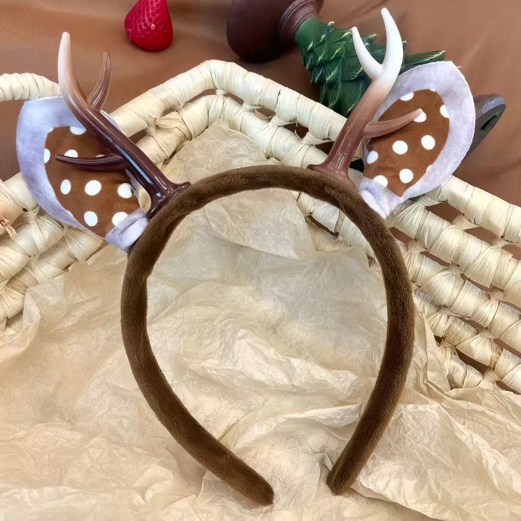 Novo estilo bandana bandana Staghorn headwear estilo floresta de natal doce bonito bandana engraçado Hairpin bandana hea