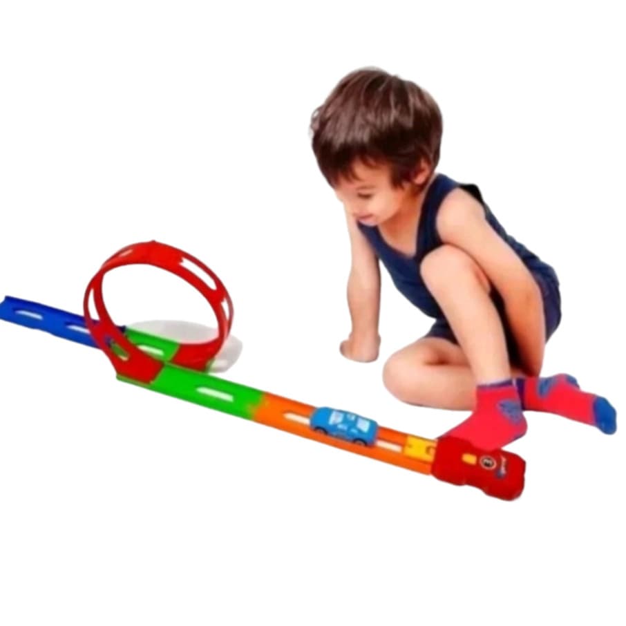 Pista Looping 360 Infantil Tipo Hot Wheels Carrinho.