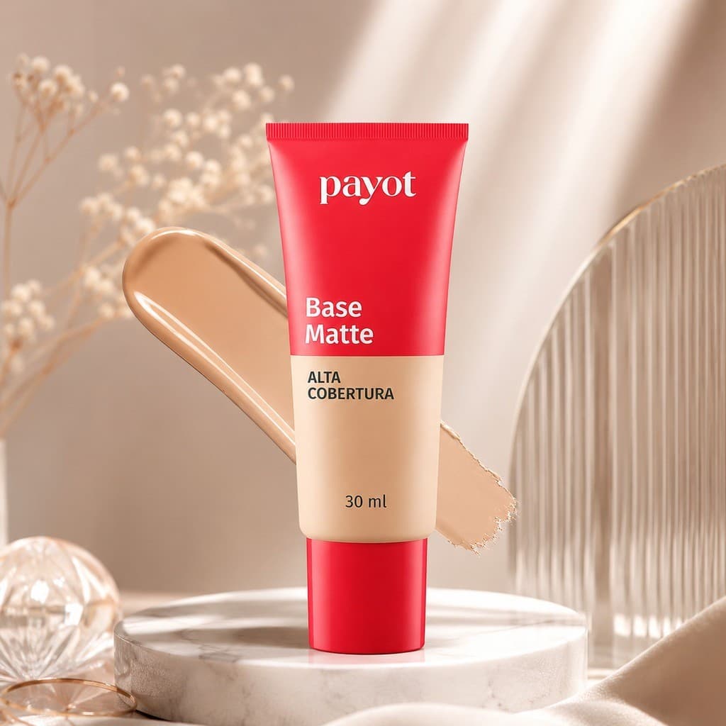 Base Líquida Matte Payot 30ml – Alta Cobertura, Longa Duração e Controle da Oleosidade