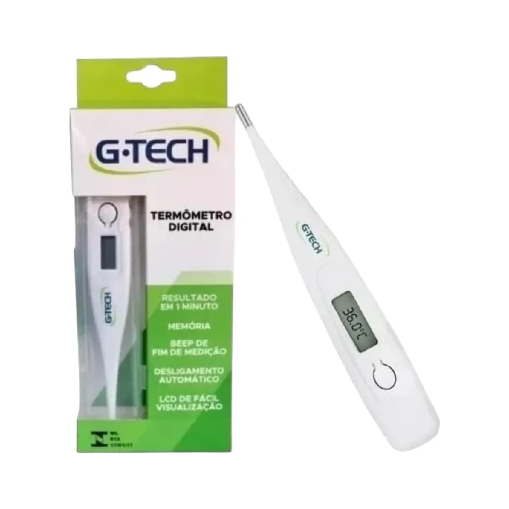 Termômetro Clinico Digital G-tech Branco Adulto Infantil