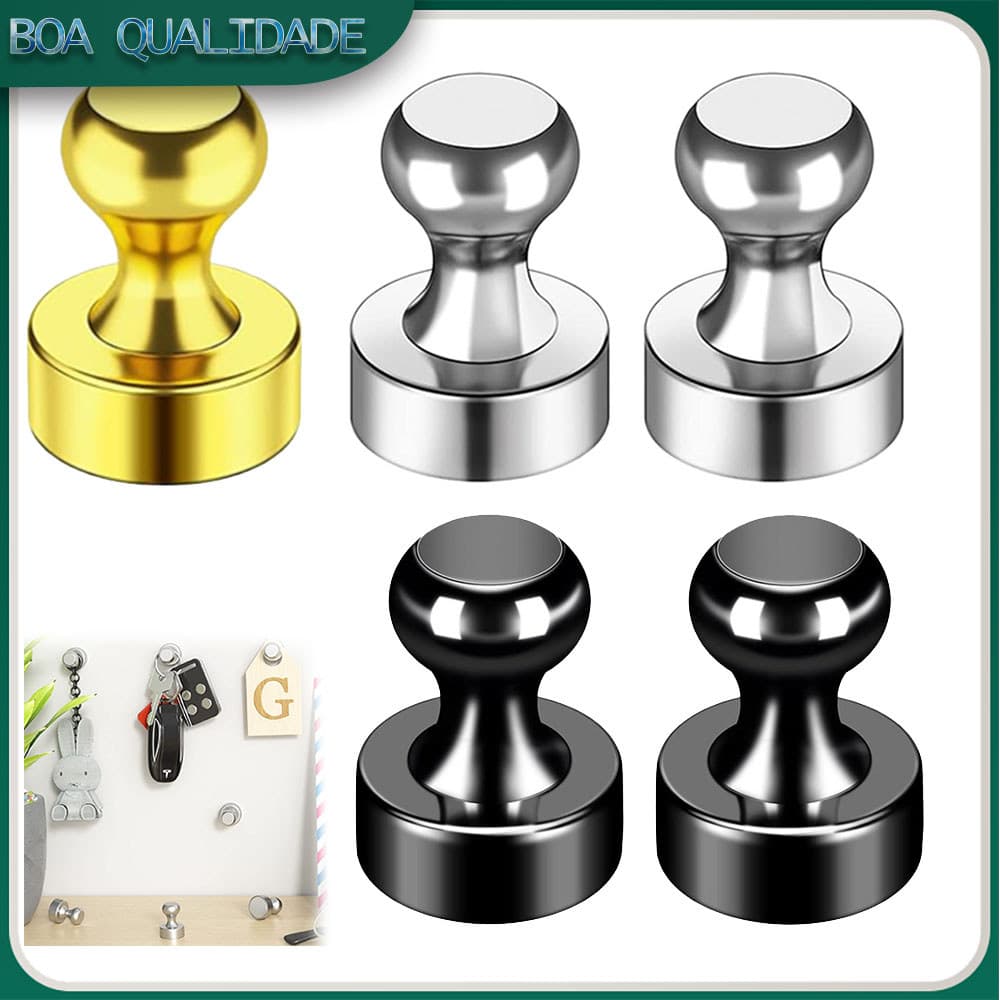 5x Super Forte Neodímio Magnético Pinos Otário Percevejo Ímã De Aço Durável Push Pin Para Geladeira Quadro Branco