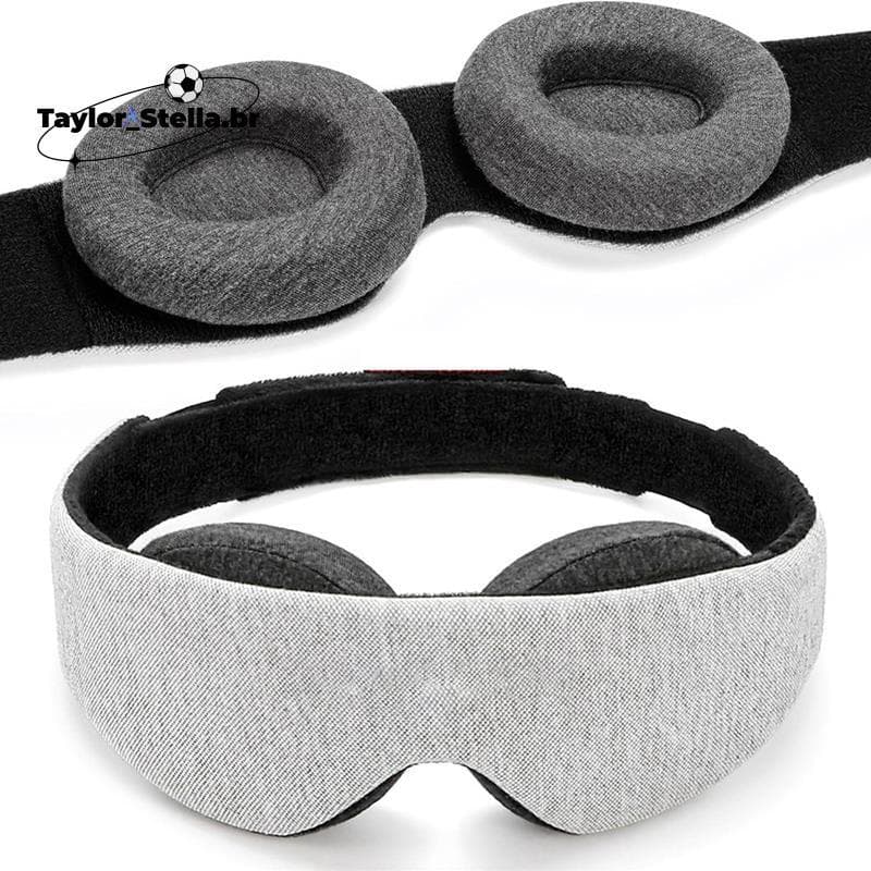 Máscara De Dormir-3D Contoured Design-Blackout , Alça Ajustável De Capa De Olho De Espuma De Memória Para Homens E Mulhe