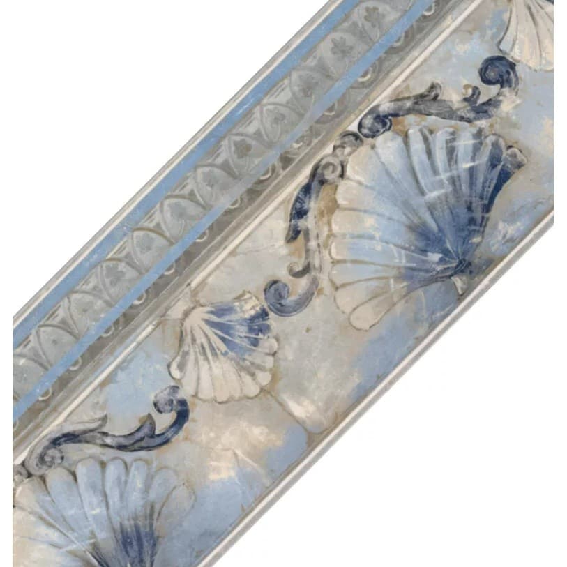 Faixa Decorativa azul conchas