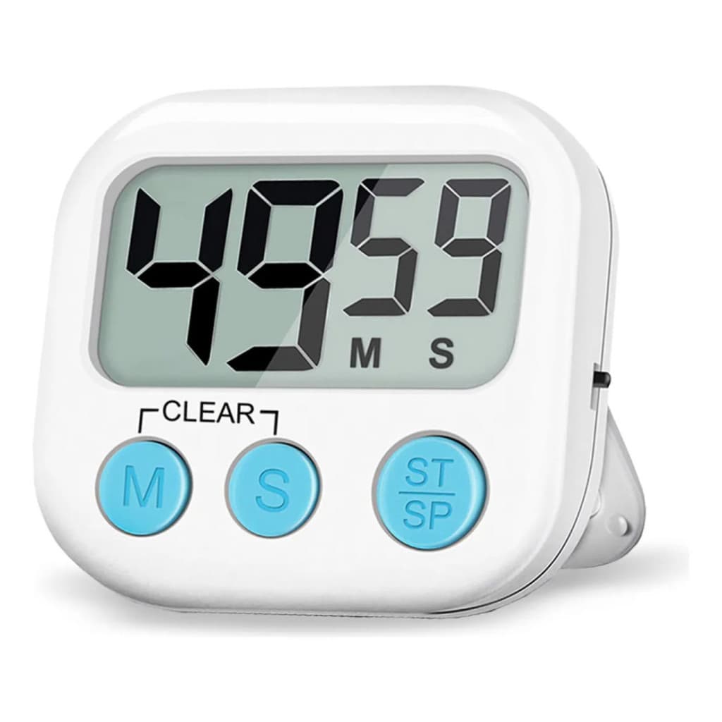 Timer Digital 3 em 1: Cronômetro, Alarme e Temporizador