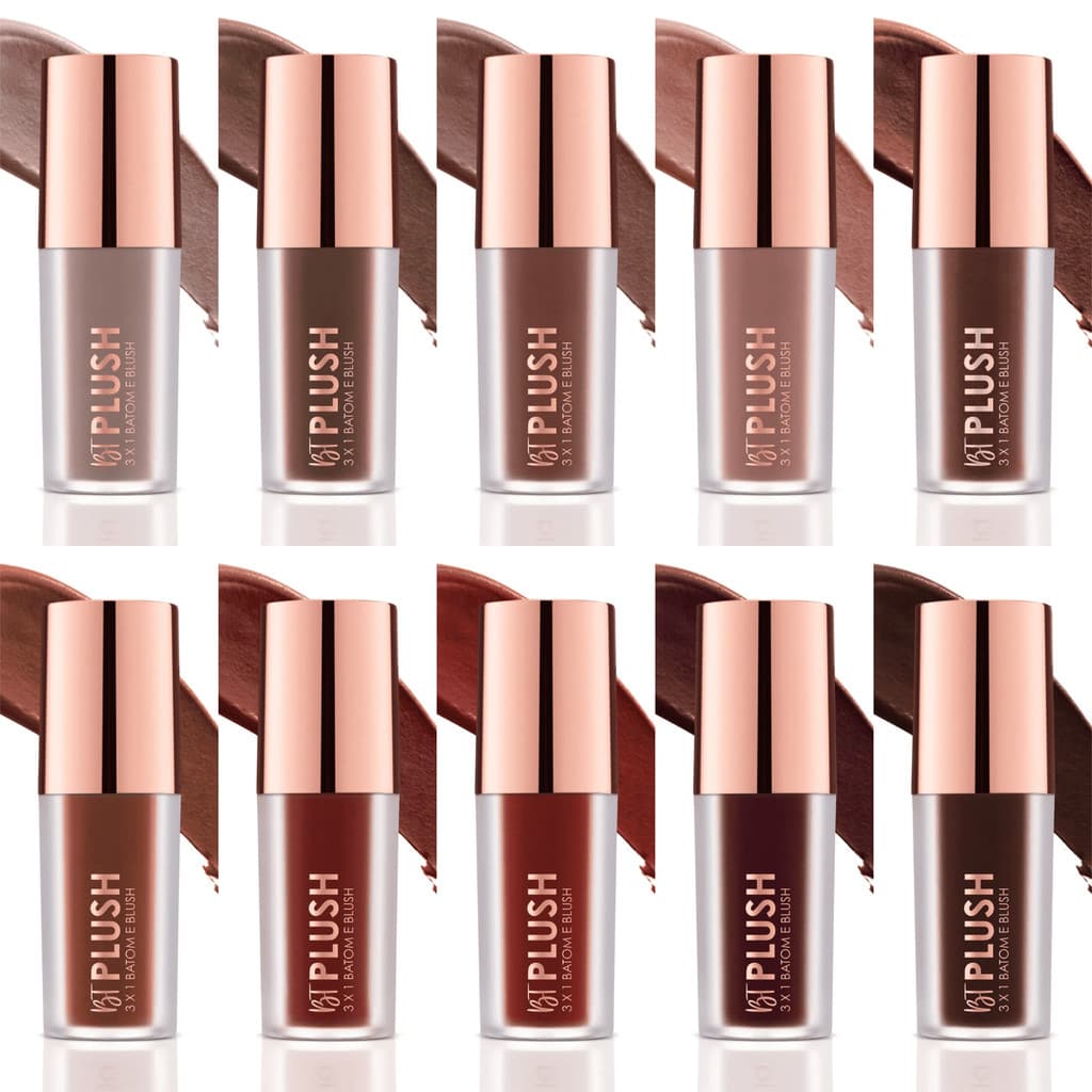 BT Plush 3x1 Batom Blush Sombra - Bruna Tavares
