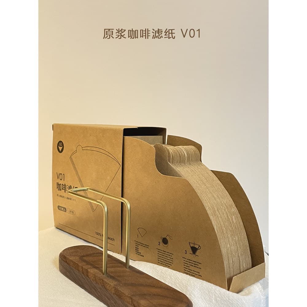 Papel de filtro de café em forma de V v60 Anti-poeira copo de filtro feito à mão pó de café doméstico importado em forma