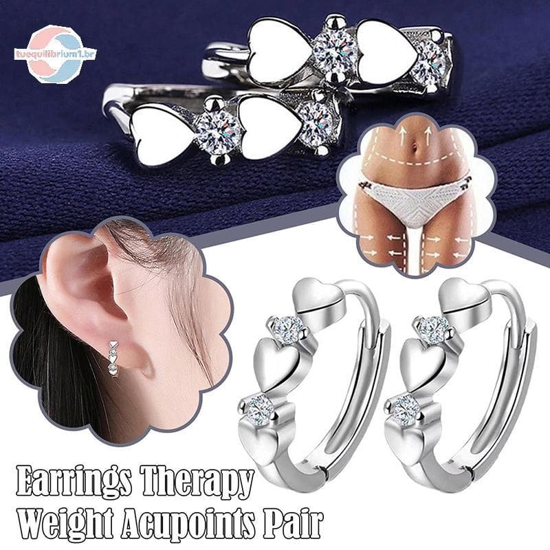 tue 1 Par De Brincos Magnéticos De Emagrecimento , Para Terapia Cardíaca , Magnética , Chakra , Queima De Gordura , Saúd