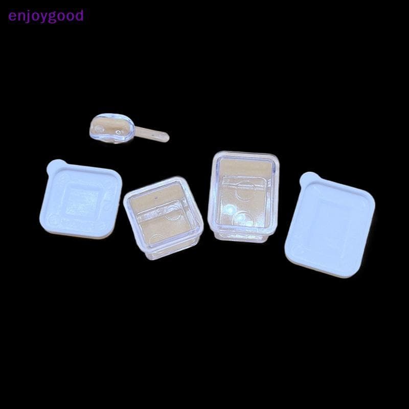 3 Pçs/Set Casa De Bonecas Fresco Mantendo Caixa Lancheira Mini Modelo Utensílios De Cozinha Decoração Cena Em Miniatura