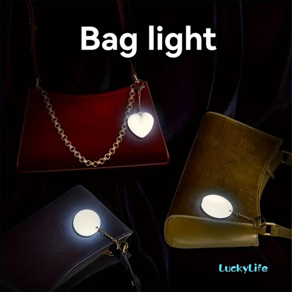 Coração Chaveiro Luz Da Noite Bonito Bolsa Lâmpada Acessório Mochila Charme Para Crianças Adultos