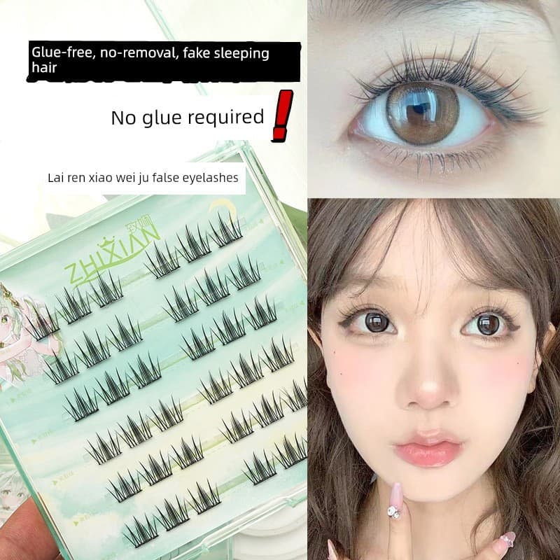 | 【cílios com cola e pinça】 | cílios tufinho fox eyes cílios tufinho gatinho ☟ postiços autoadesivos sem cola, cíl