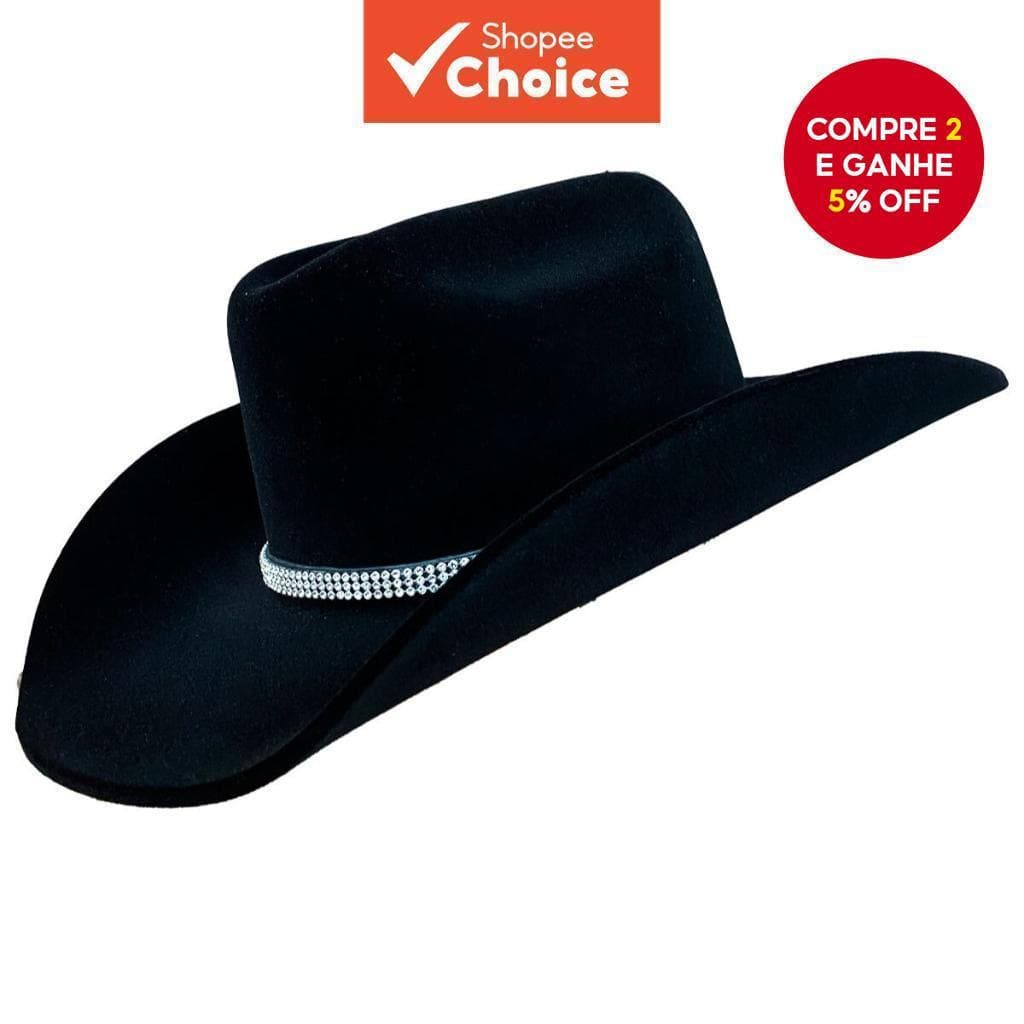 Chapéu De Cowboy Ocidental Para Mulheres Estilo Country | Boné De Aba Larga Inspirado Em Rodeo Barretos , Acessório De R