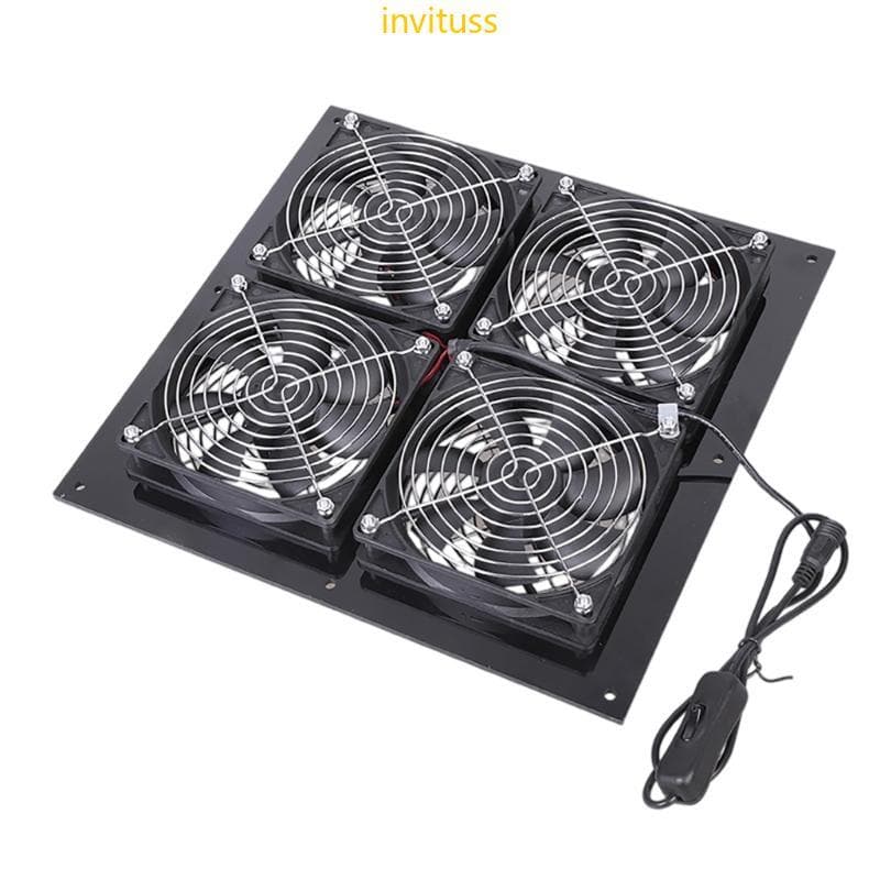 Inv Poderoso Ventilador Refrigeração Velocidade Rápida 2688Rpm Do 12V 4 Para A Ventilação Armazém
