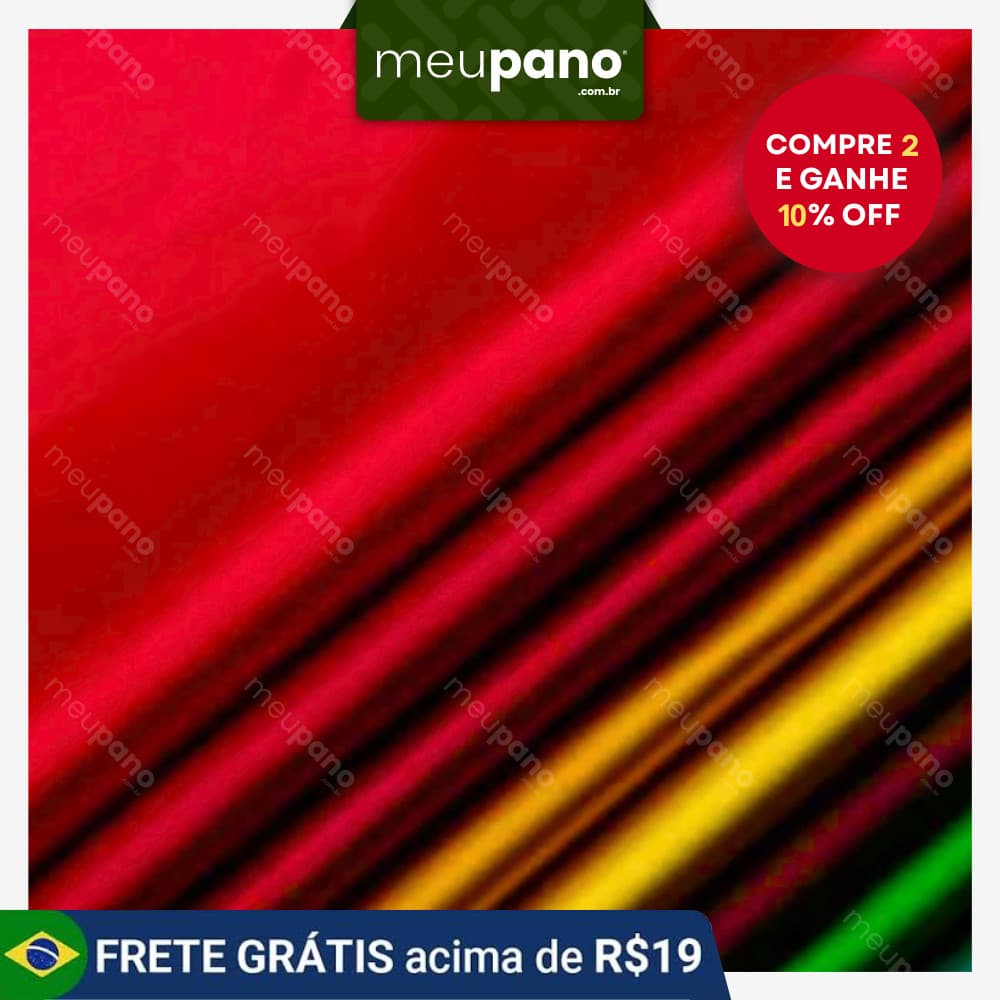 Tecido Cetim por Metro Diversas Cores Brilhante para Moda e Artesanato