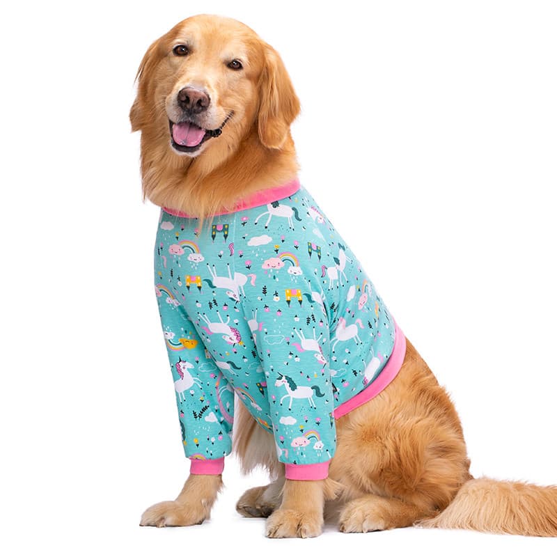 Roupas para cães estilo fino verão cotoveleiras roupas conjuntas Golden Retriever Labrador médio grande cães Pet roupas