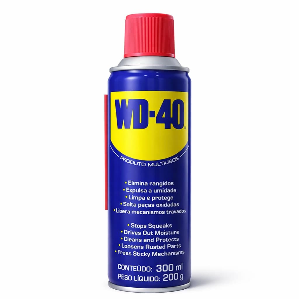 WD-40 Óleo Desengripante e Lubrificante 300ml/200g Multiuso - 1 Unidade