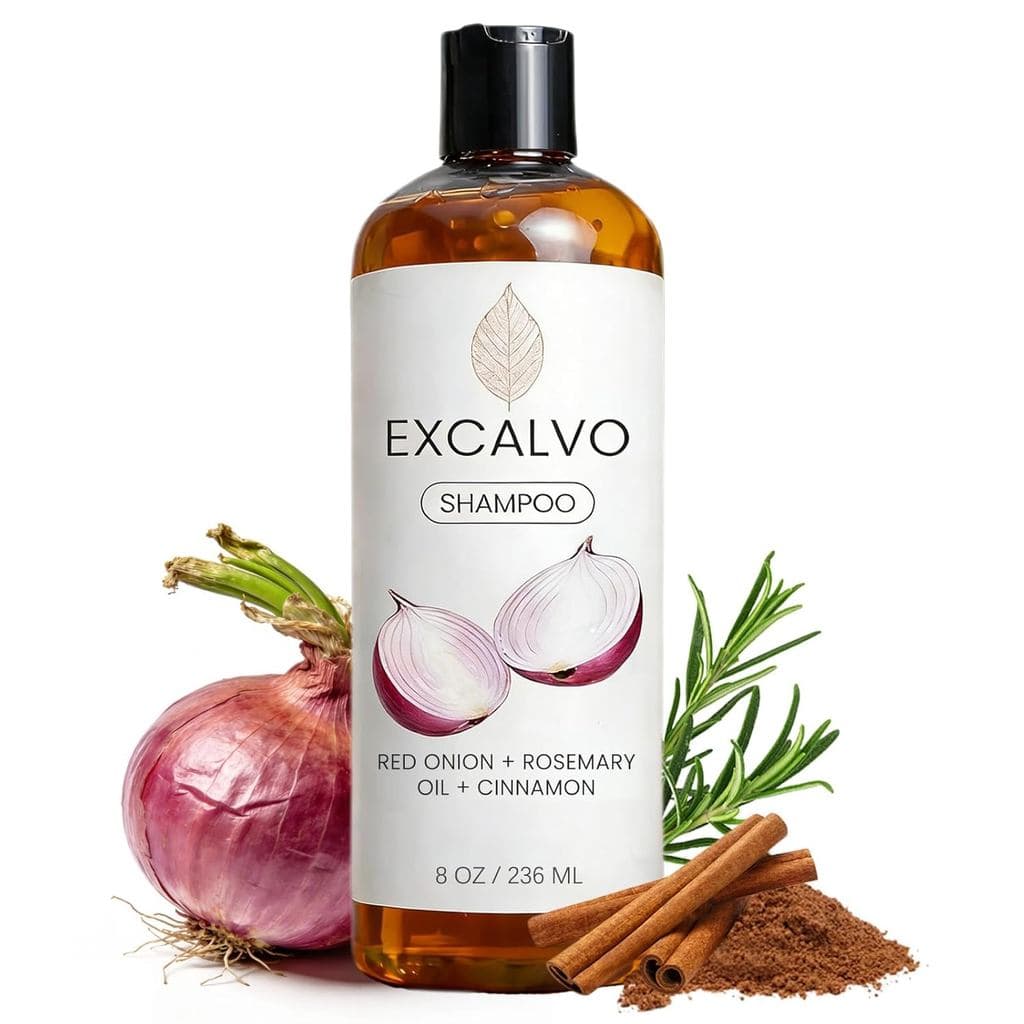 Shampoo, Shampoo de Cebola para Cabelo, Com Óleo de Alecrim, Cebola Vermelha, Canela, Previne Eficazmente a Queda de Cab