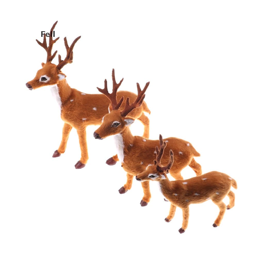 [Fel] Simulação De Natal Rena De Pelúcia Xmas Elk Plush Decoração De Ano Novo COD