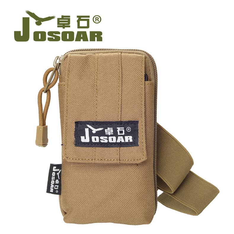 Zhuoshi JOSOAR Bolsa de cintura multiuso Bolsa para celular Bolsa portátil para artigos diversos Bolsa para braço Cartei