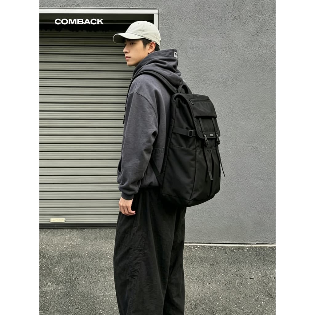 COMBACK estudante universitário mochila menino grande capacidade estudante do ensino médio Commuter saco de viagem saco