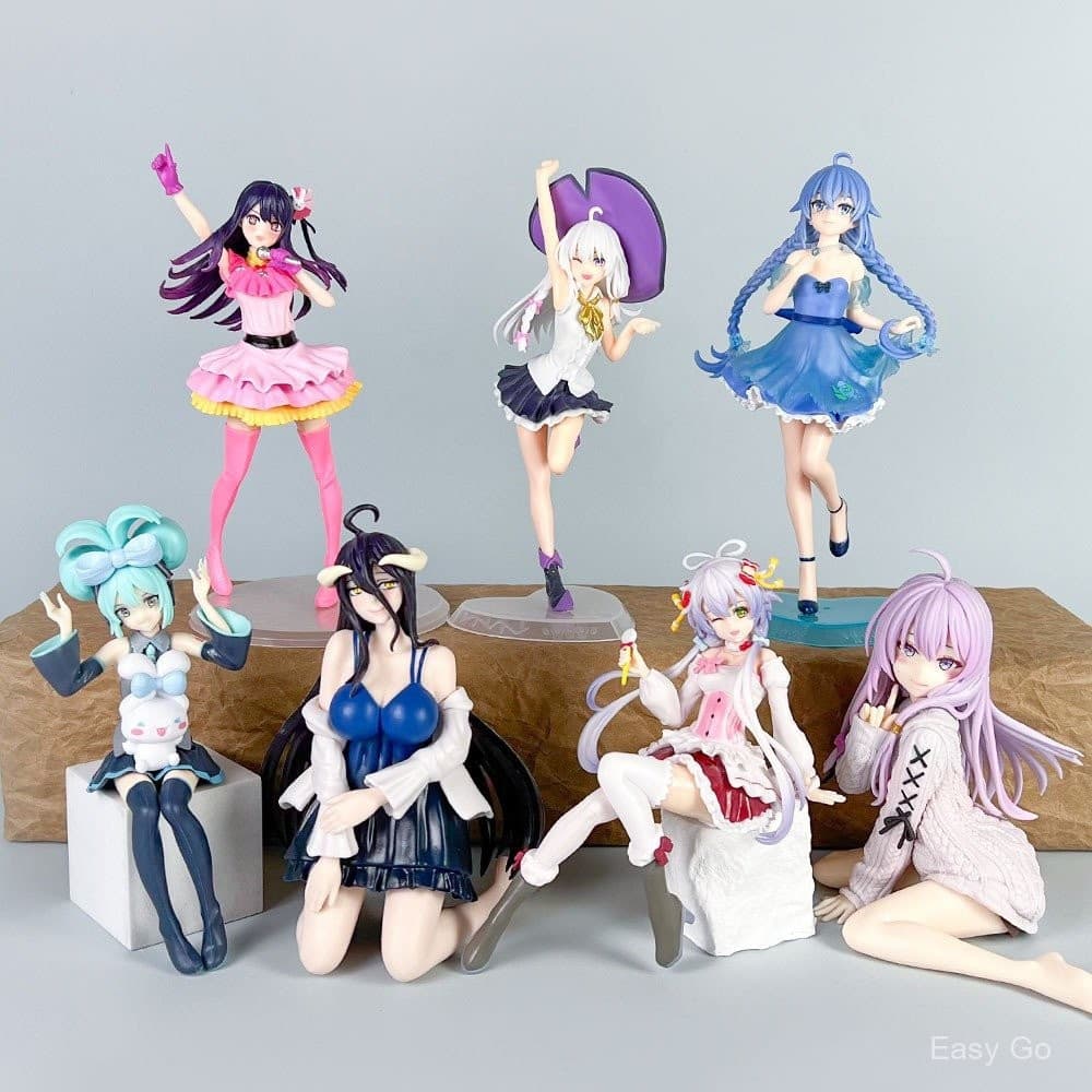 100 Estilo Anime Menina Hatsune Miku Mágico Preto Ashen Bruxa Elaina Marinheiro Lua Rem Kasugano Sora Asuka Langley Sory