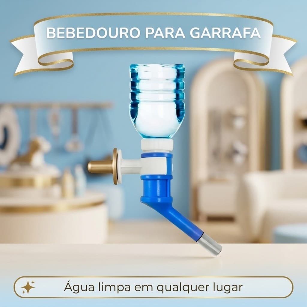 💧Bico Bebedouro Automático Cães Garrafa PET Bilha Água Dispenser Passeio Viagem Canil Prático Pet🐶