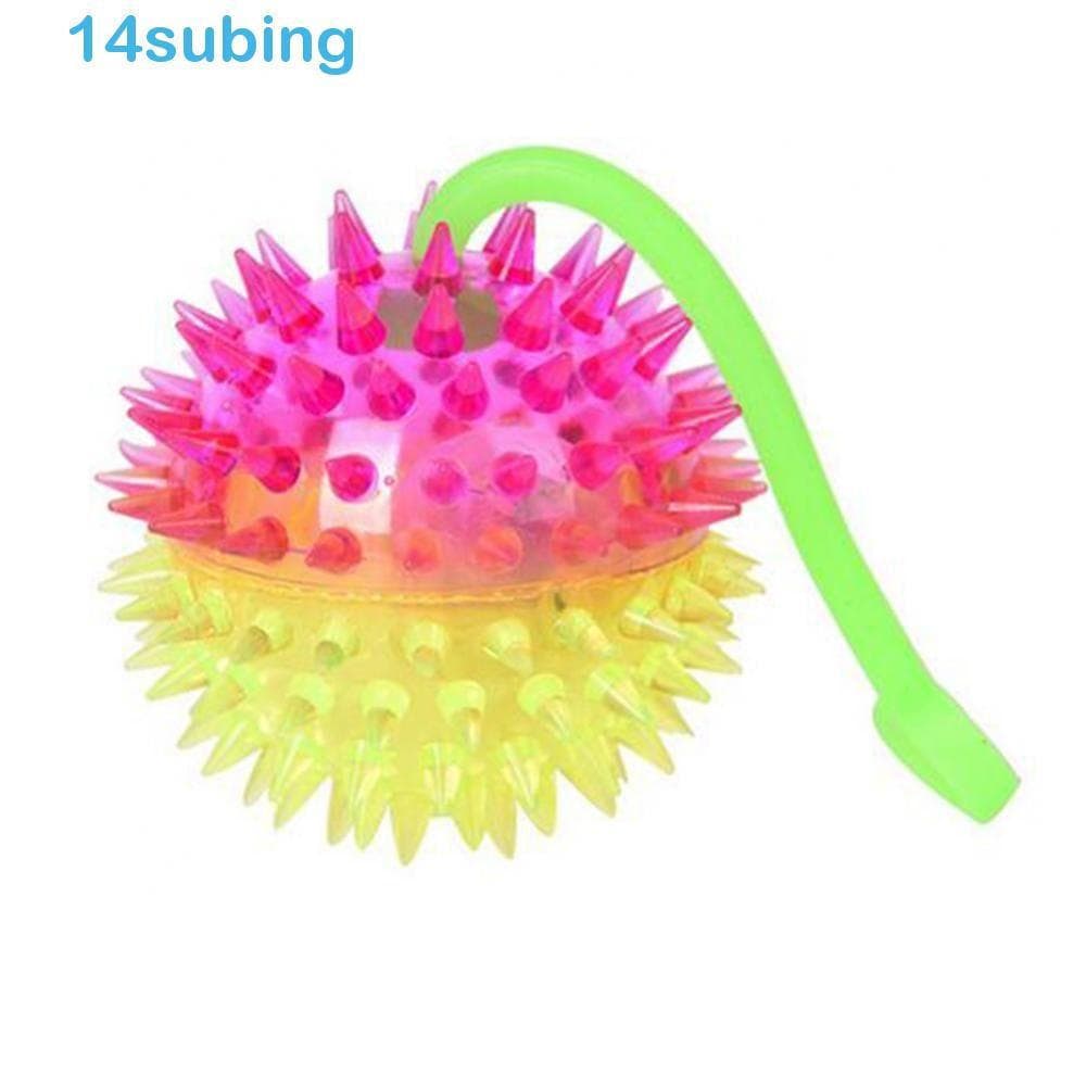 Bola Elástica Luminosa SUBING, Bola Brilhante, Brinquedo Saltitante, Decoração Elástica para Festas, Bola Antiestresse K