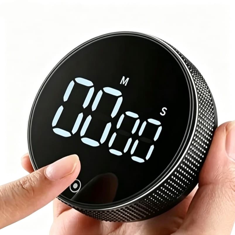 Programável Timer Temporizador Digital De Cozinha Magnético Alarme Relógio Academia Cronometro