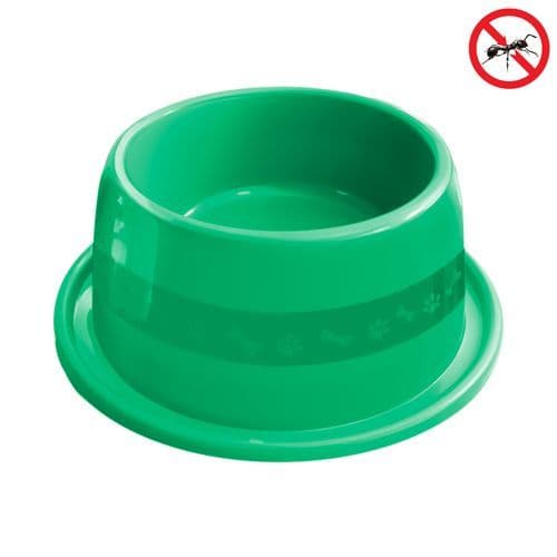 Comedouro Grande 1000ml Verde Anti Formiga Gatos Cachorros Resistente Prático Fácil Limpeza