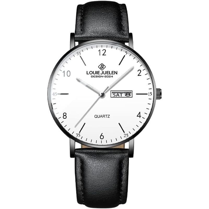 Relógio Masculino De Quartzo Easy Reader 40 Mm Relógios Analógicos Minimalistas Com Mãos Luminosas & amp ; Marcadores Da