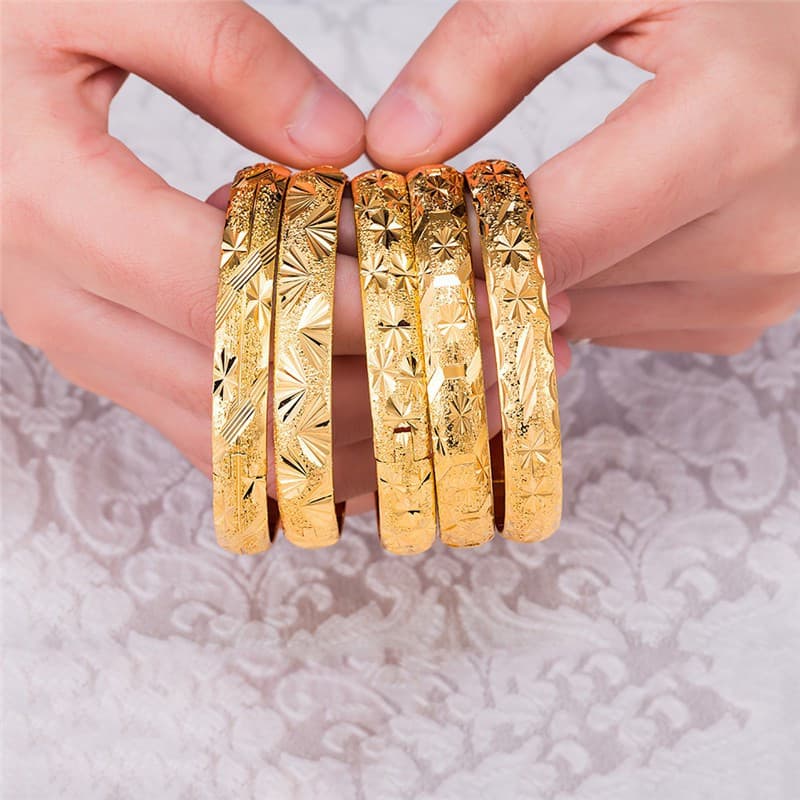 Lovetag Lt - Pulseira Feminina de Ouro Dubai, Peça Única, Design Oco, Joia de Moda, Presente.   DXFG