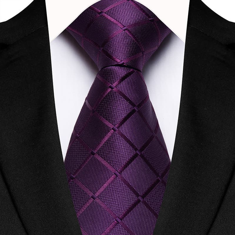 Gravata de Luxo Xadrez Masculina 8cm, Gravata Masculina, Noivo, Padrinho, Gravata Ascot Formal, Acessórios de Negócios 9