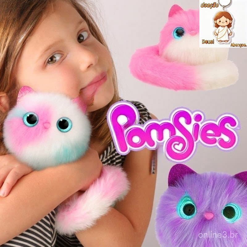 pomsies Gato Surpresa Das Crianças Pet Novidade Inteligente Bonito De Estimação Menina De Brinquedo De Pelúcia Presente