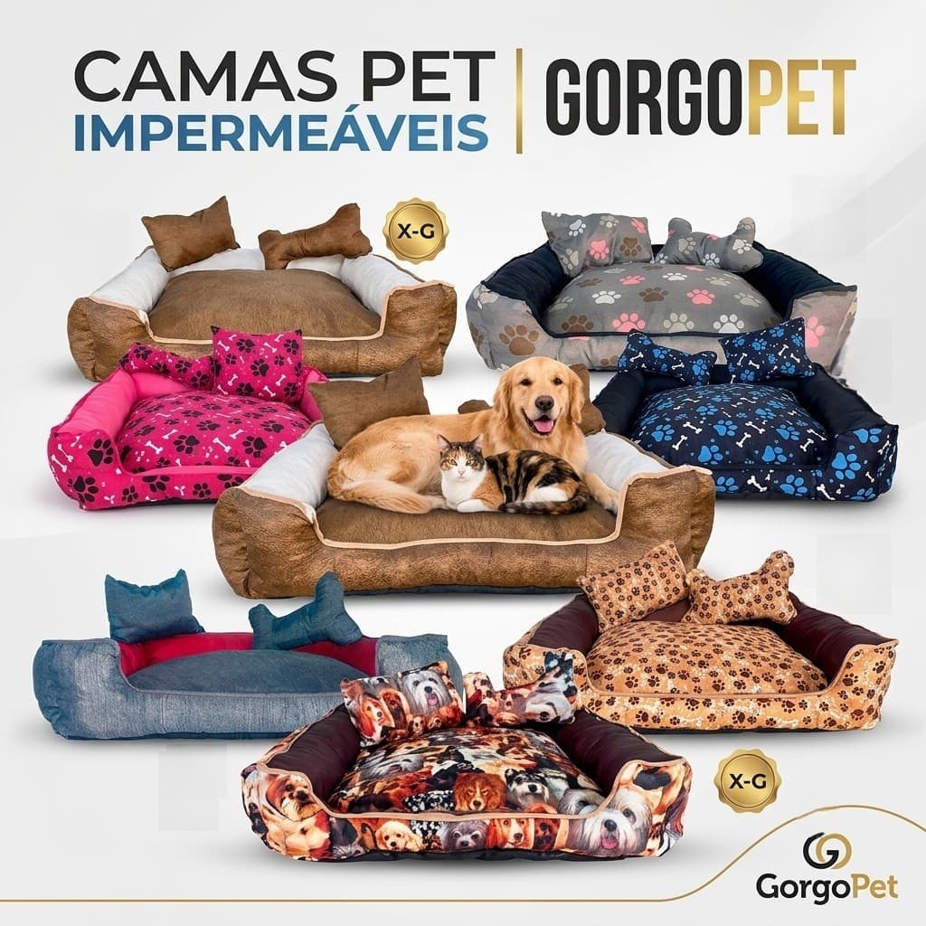 Cama Pet Gigante Impermeável Cachorro Grande Cama Box
