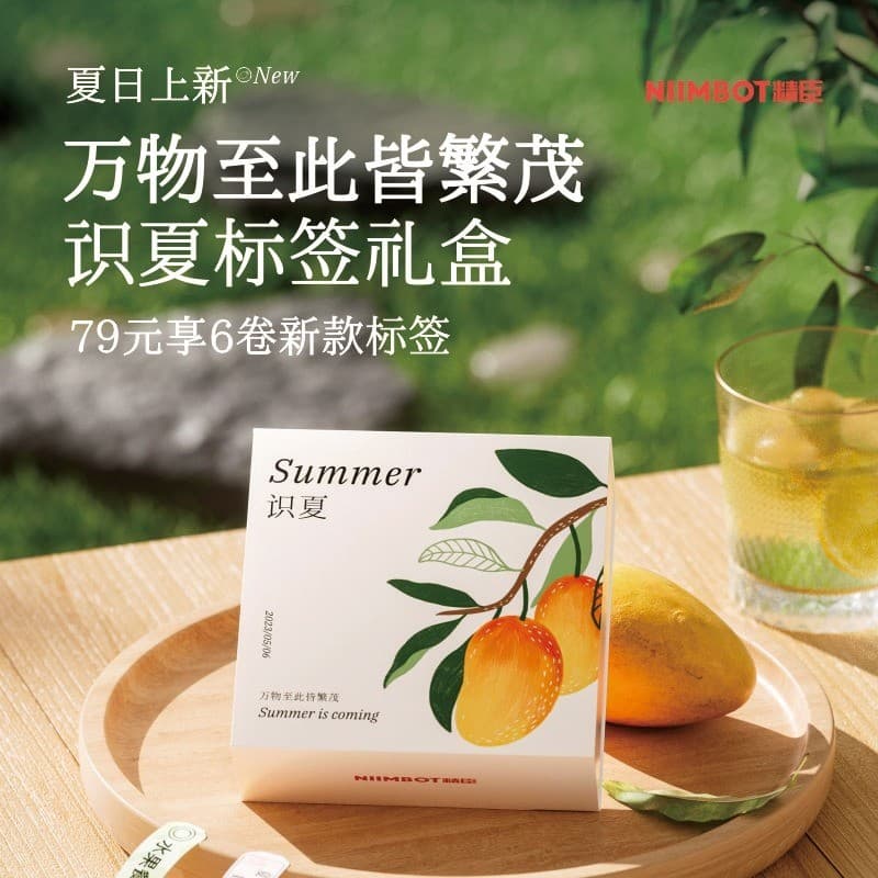 Jingchen D110/D11/D101 Know Caixa de presente de verão Papel de etiqueta de cor tradicional chinês Térmico de três prova