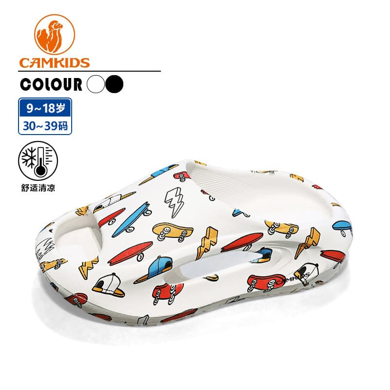 | slippers | ♕CAMKIDS chinelos infantis meninas sapatos de praia 2026 novo estilo verão meninas moda dois Wear Flip-Flop