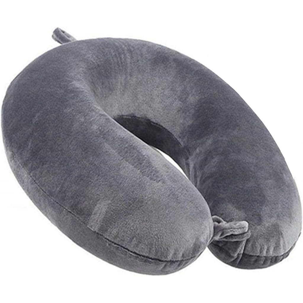 Almofada de Viagem 100% Confortável em Forma de U, Almofadas de Espuma de Memória para Suporte de Pescoço e Cabeça, Almo