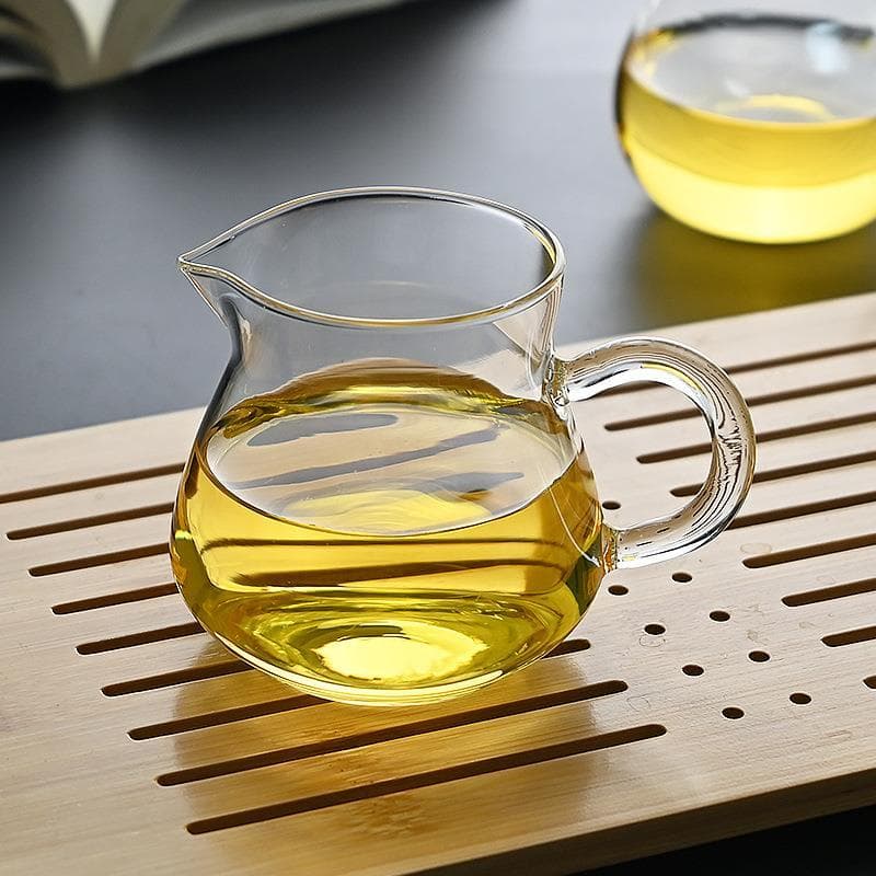 Estilo japonês resistente ao calor vidro Kung Fu conjunto de chá doméstico simples e moderno flor bule filtro preto chá