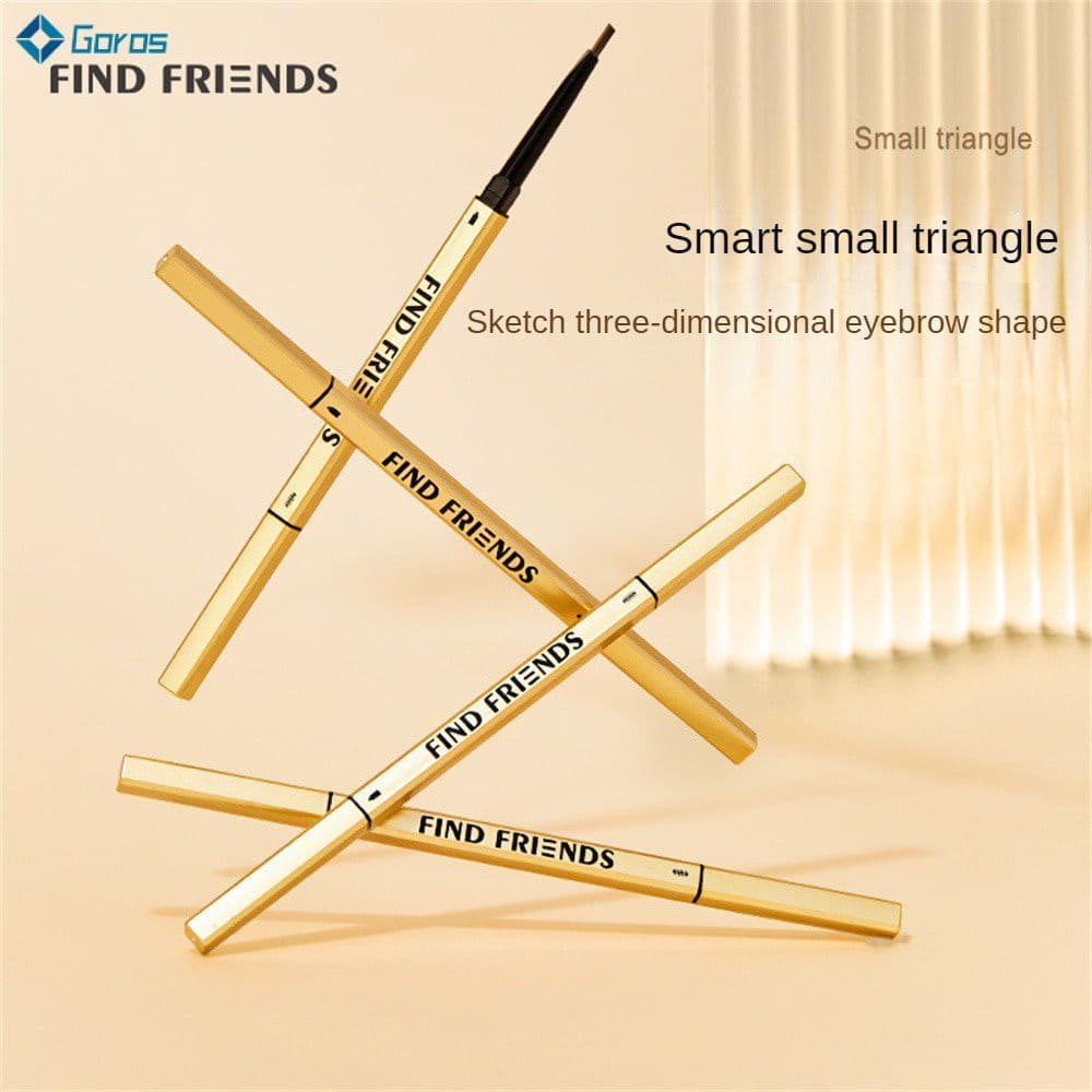 Lápis de Sobrancelha à Prova d'Água FIND FRIENDS, Extremamente Fino, Refil Slim, Lápis de Sobrancelha Duplo,