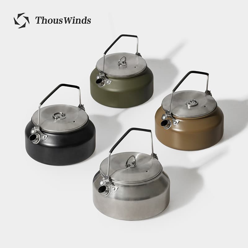 Thous Winds Mil Ventos Chaleira Ao Ar Livre Camping Piquenique Aço Inoxidável 1L Chaleira Bule de Café