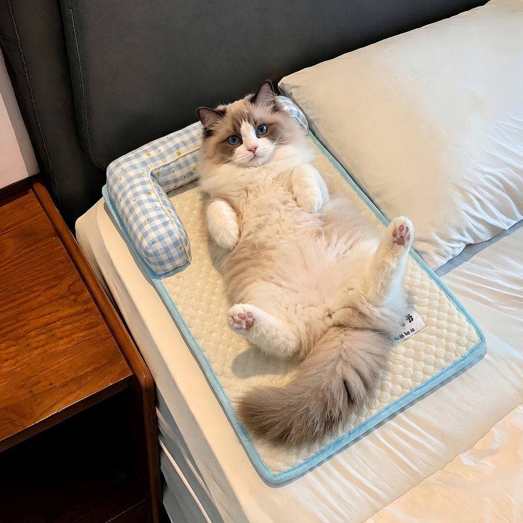Almofada de gelo para animais de estimação, tapete legal para gatos, cachorro, verão, almofada de dormir, resfriamento d